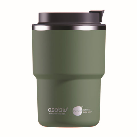 ASOBU Coffee Express cestovní termohrnek GREEN, 350ml