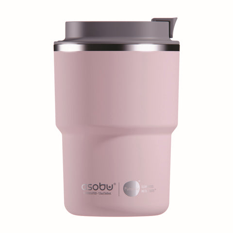 ASOBU Coffee Express cestovní termohrnek PINK, 350ml