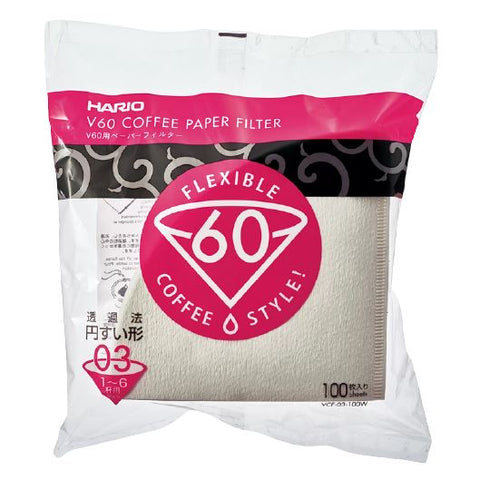 Hario papírové filtry V60-03 100ks