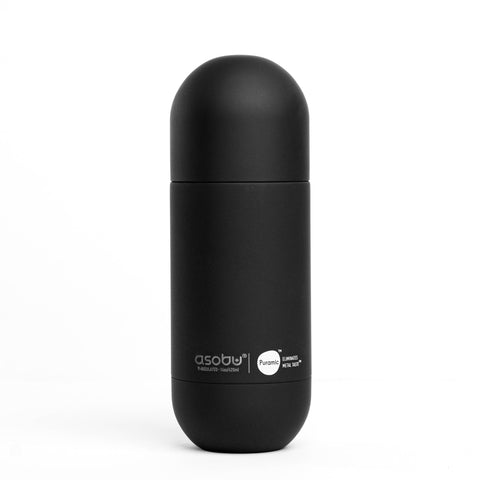 ASOBU ORB cestovní termoska PURAMIC BLACK, 420ml