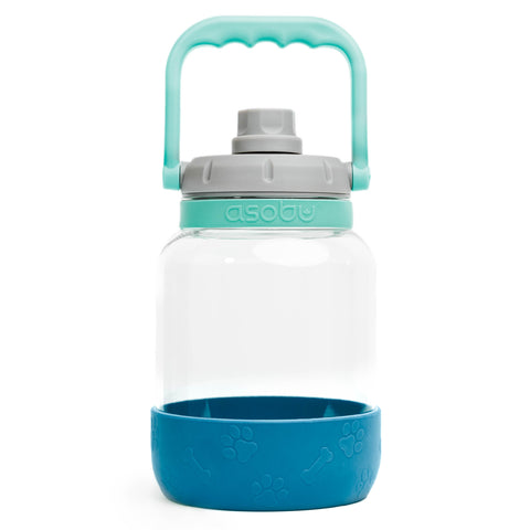 ASOBU THE BARKLEY tritanová láhev se silikonovou miskou pro psy BLUE, 1480ml