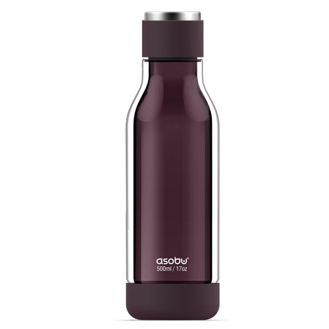 ASOBU INNER PEACE dvoustěnná láhev BURGUNDY, 500ml