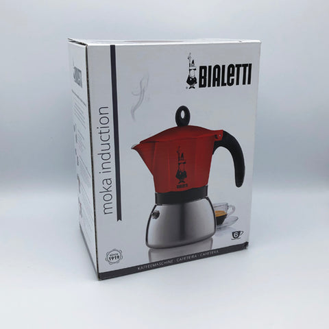 Bialetti Moka Induction - 6 šálků (červená)