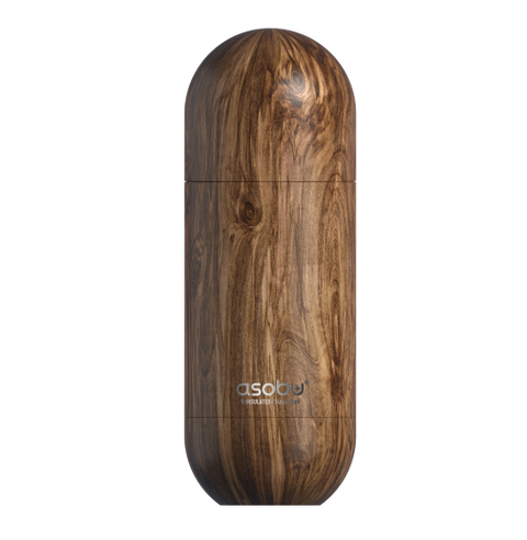 ASOBU ORB cestovní termoska WOOD, 420ml