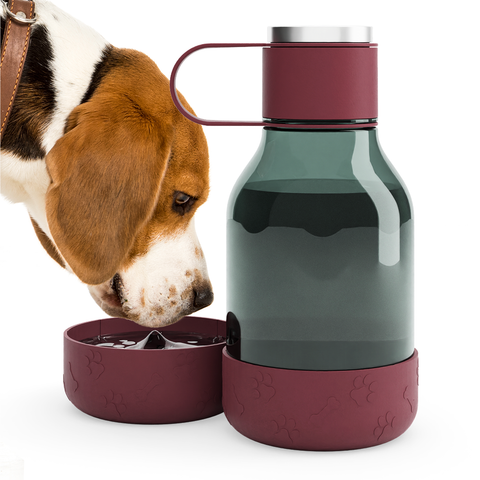 ASOBU tritanová láhev na vodu s psí miskou, 1500ml