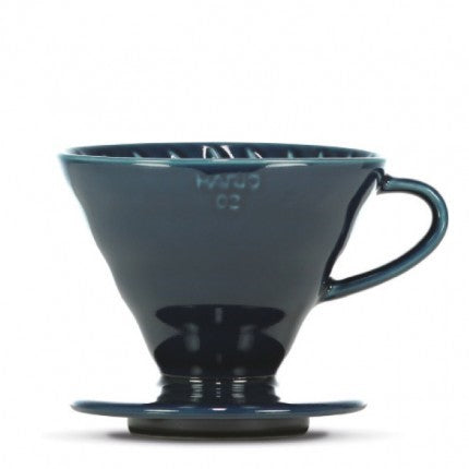 Hario V60 keramický 02 - tmavě modrá (+ 40 filtrů)