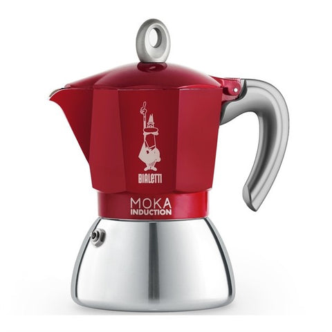 Bialetti Moka Induction - 6 šálků (červená)