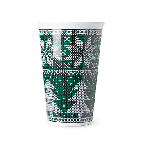 Termohrnek Coffee To Go 440 ml - Vánoční zelený