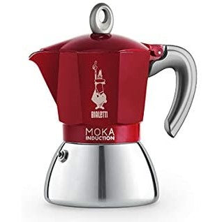 Bialetti Moka Induction - 4 šálky (červená)