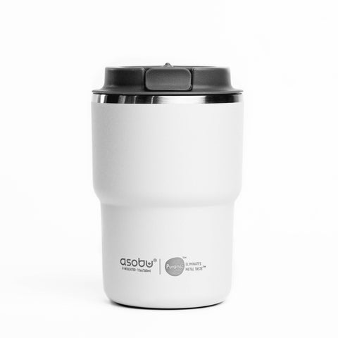 ASOBU Coffee Express cestovní termohrnek WHITE, 350ml
