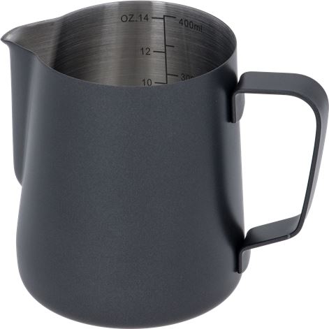 Konvička na mléko 0,4l - černý teflon